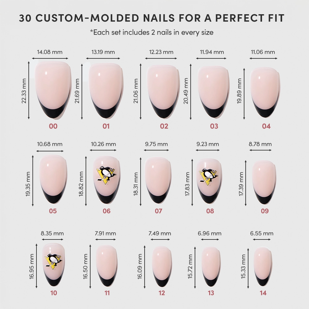 Pittsburgh Penguins Press-On Nail Set - Image 6